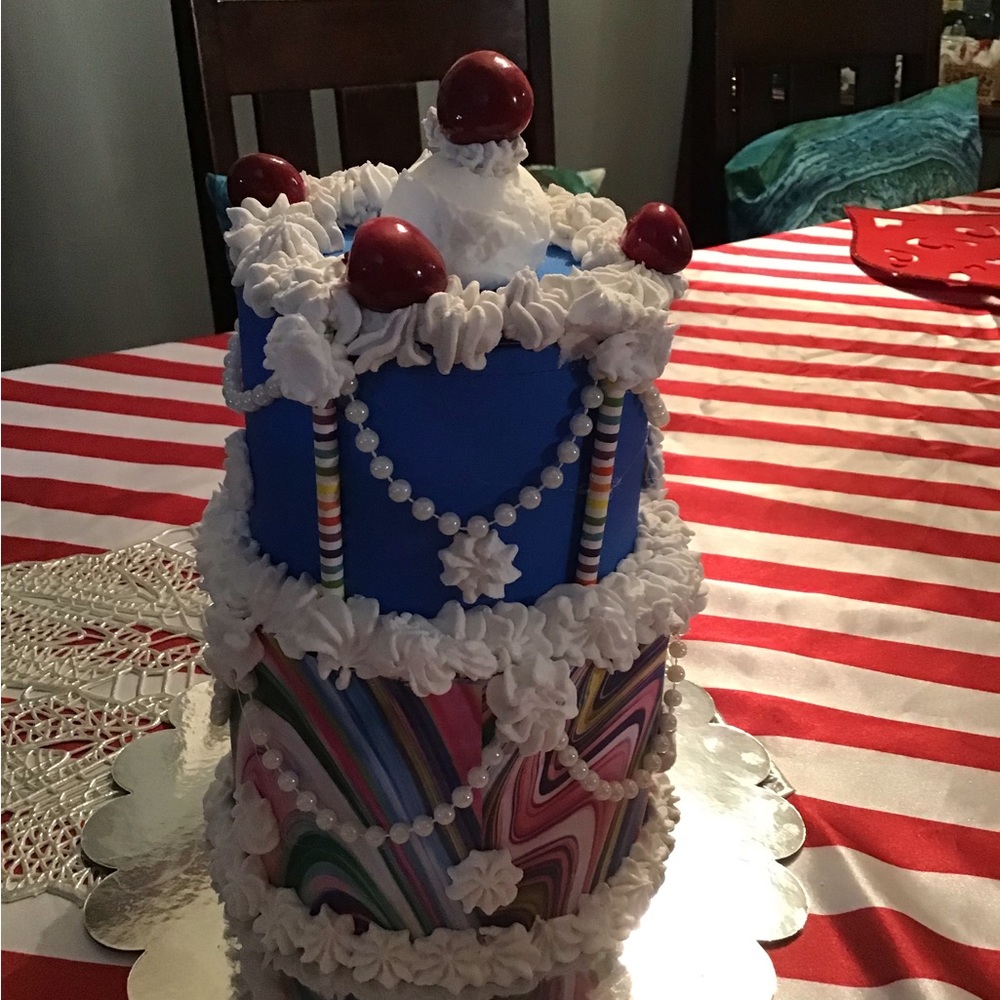 Fake bake cake